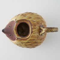 かしわ窯 ポット A hedgehog かしわ窯 陶磁器作家もの