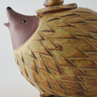 かしわ窯 ポット A hedgehog かしわ窯 陶磁器作家もの