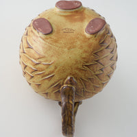 かしわ窯 ポット A hedgehog かしわ窯 陶磁器作家もの