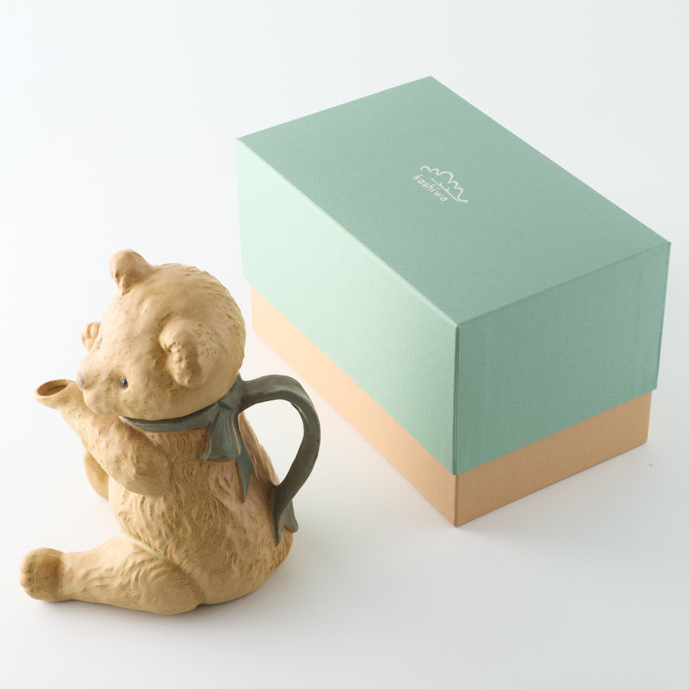 かしわ窯 ポット A bear かしわ窯 陶磁器作家もの