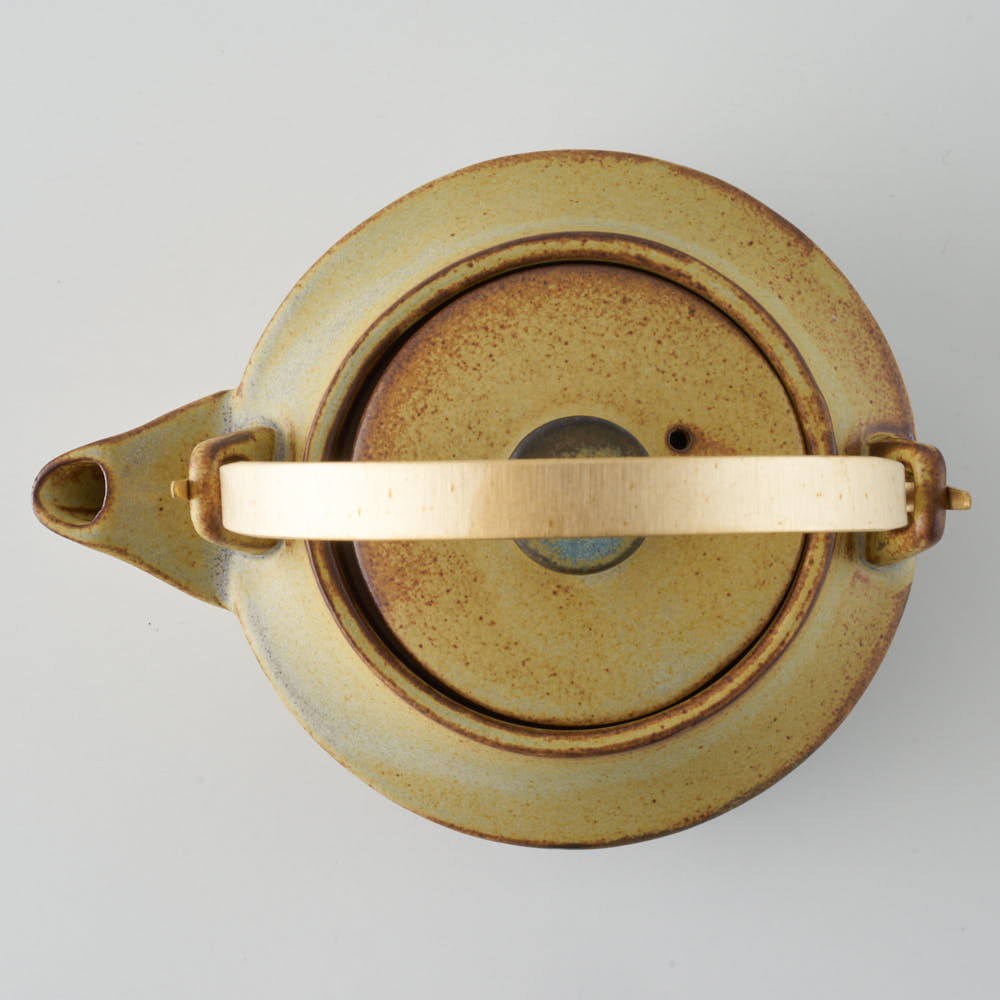 かしわ窯 ポット dobin かしわ窯 陶磁器作家もの