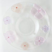 ガラス作家 佐々木翔子 リム大皿 ライトピンク×ライトオレンジ ガラス作家 佐々木翔子 ガラスもの