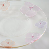 ガラス作家 佐々木翔子 リム大皿 ライトピンク×ライトオレンジ ガラス作家 佐々木翔子 ガラスもの