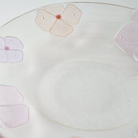 ガラス作家 佐々木翔子 リム大皿 ライトピンク×ライトオレンジ ガラス作家 佐々木翔子 ガラスもの