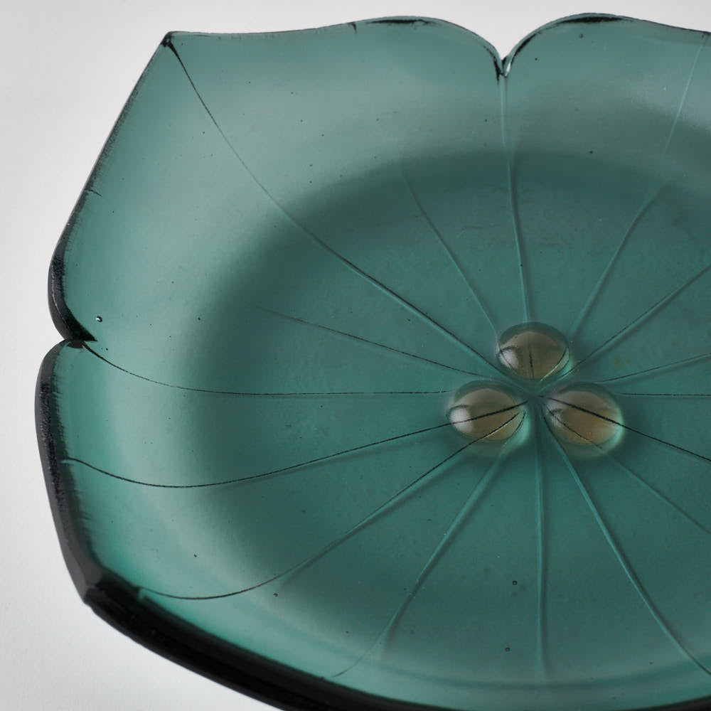 ガラス作家 佐々木翔子 紫陽花中鉢 グリーン(当ショップのみの限定色) ガラス作家 佐々木翔子 ガラスもの