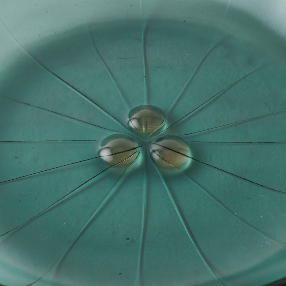 ガラス作家 佐々木翔子 紫陽花中鉢 グリーン(当ショップのみの限定色) ガラス作家 佐々木翔子 ガラスもの