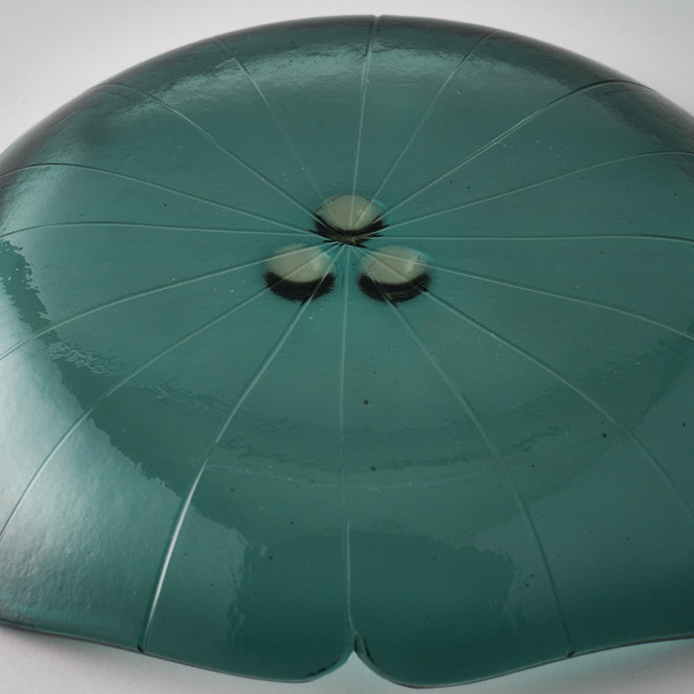 ガラス作家 佐々木翔子 紫陽花中鉢 グリーン(当ショップのみの限定色) ガラス作家 佐々木翔子 ガラスもの