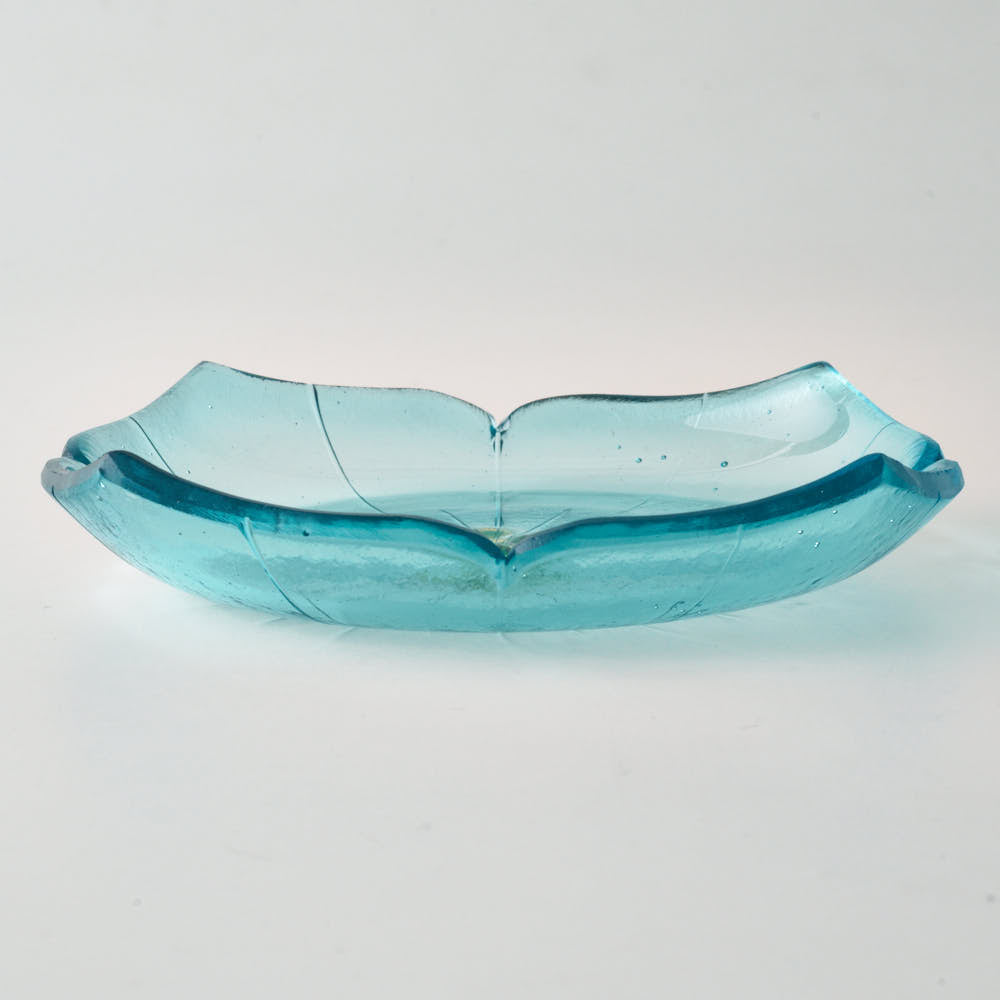 ガラス作家 佐々木翔子 紫陽花中鉢 ライトブルー ¥4,620 大人の焼き物