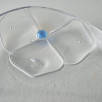 ガラス作家 佐々木翔子 オーバル小 ブルー×クリア