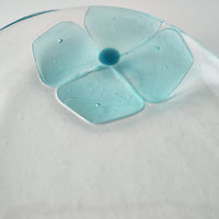 ガラス作家 佐々木翔子 オーバル小 ライトグレー×ライトブルー ガラス作家 佐々木翔子 ガラスもの