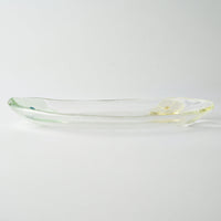 ガラス作家 佐々木翔子 オーバル大 ライトグリーン×ライトイエロー×クリア ガラス作家 佐々木翔子 ガラスもの