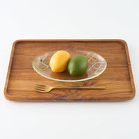 ガラス作家 佐々木翔子 オーバル大 ライトグリーン×ライトイエロー×クリア ガラス作家 佐々木翔子 ガラスもの