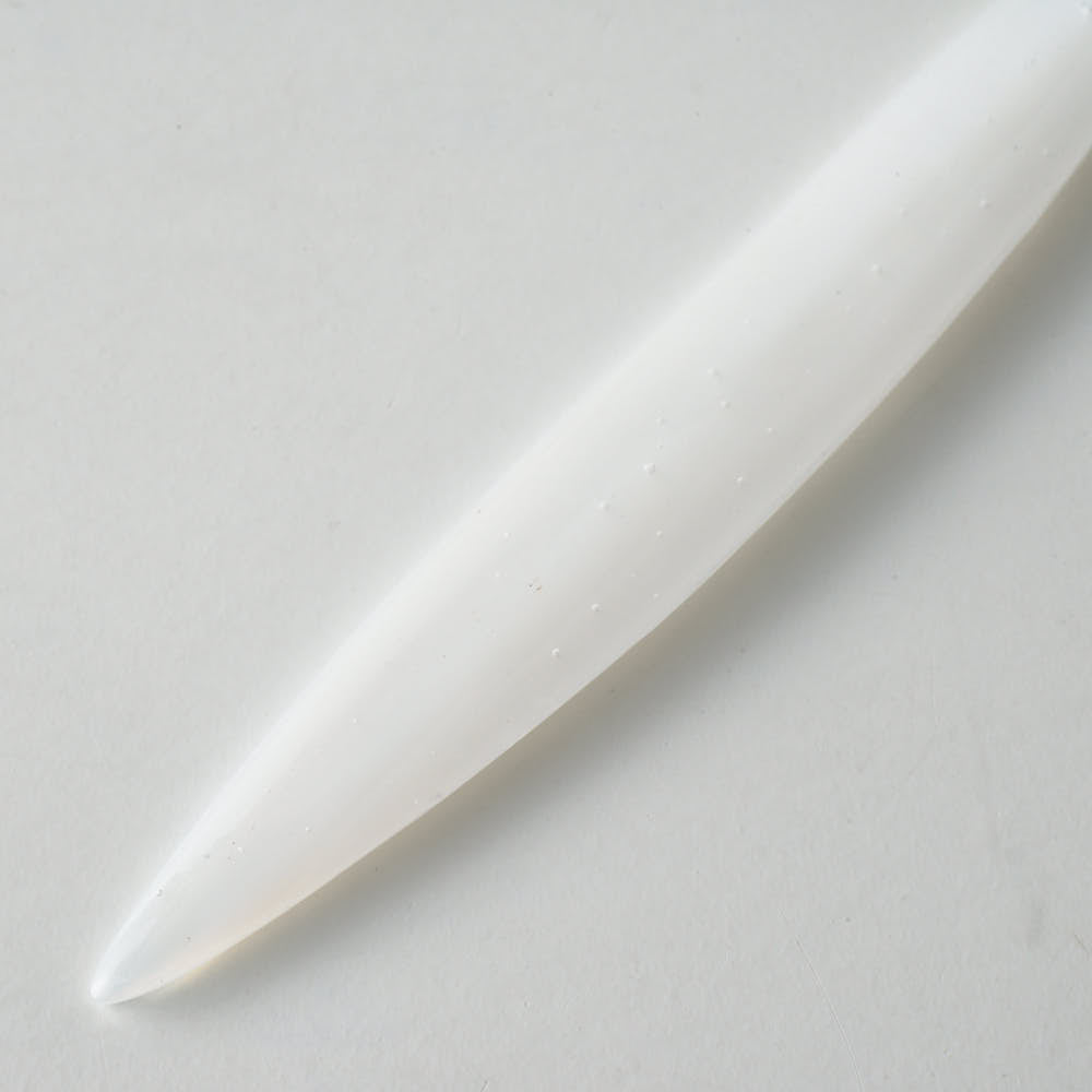 ガラス作家 佐々木翔子 硝子菓子切り ホワイト×ライトブルー ガラス作家 佐々木翔子 ガラスもの