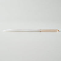 ガラス作家 佐々木翔子 硝子菓子切り ホワイト×ライトオレンジ