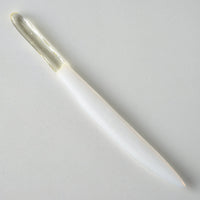 ガラス作家 佐々木翔子 硝子菓子切り ホワイト×ライトイエロー ガラス作家 佐々木翔子 ガラスもの