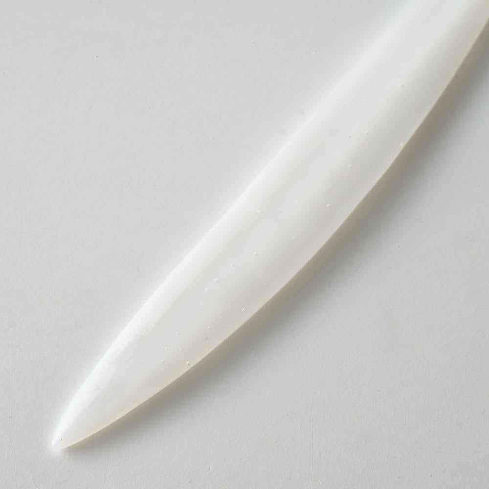 ガラス作家 佐々木翔子 硝子菓子切り ホワイト×ライトイエロー ガラス作家 佐々木翔子 ガラスもの