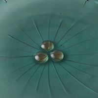 ガラス作家 佐々木翔子 花型小皿 グリーン(当ショップのみの限定色) ガラス作家 佐々木翔子 ガラスもの