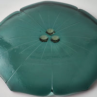 ガラス作家 佐々木翔子 花型小皿 グリーン(当ショップのみの限定色) ガラス作家 佐々木翔子 ガラスもの