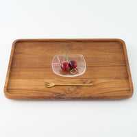 ガラス作家 佐々木翔子 角小皿 ライトピンク×クリア