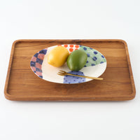 作家 武田朋己 おやつプレート くすみパッチワーク