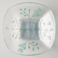 ガラス作家 沖知江子 植物紋 小鉢 ガラス作家 沖知江子 ガラスもの