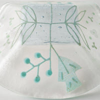 ガラス作家 沖知江子 植物紋 小鉢 ガラス作家 沖知江子 ガラスもの