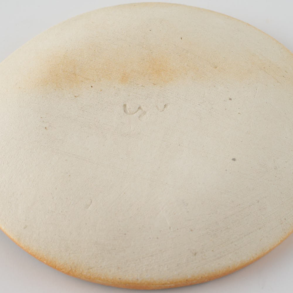 作家 タカハラユカ 押花豆皿 royal blue 作家 タカハラユカ 陶磁器作家もの