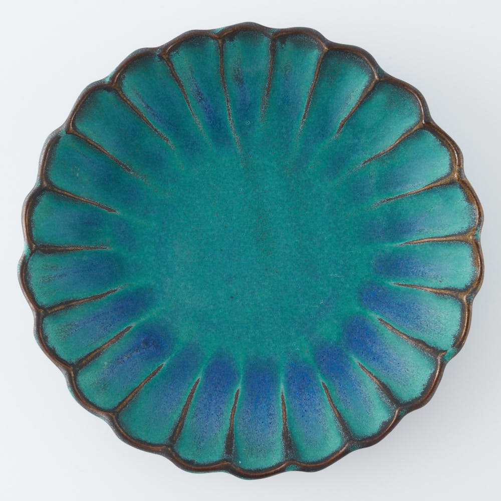 益子焼 わかさま陶芸 シャビーターコイズ リンカ(L) ¥2,310 大人の焼き物