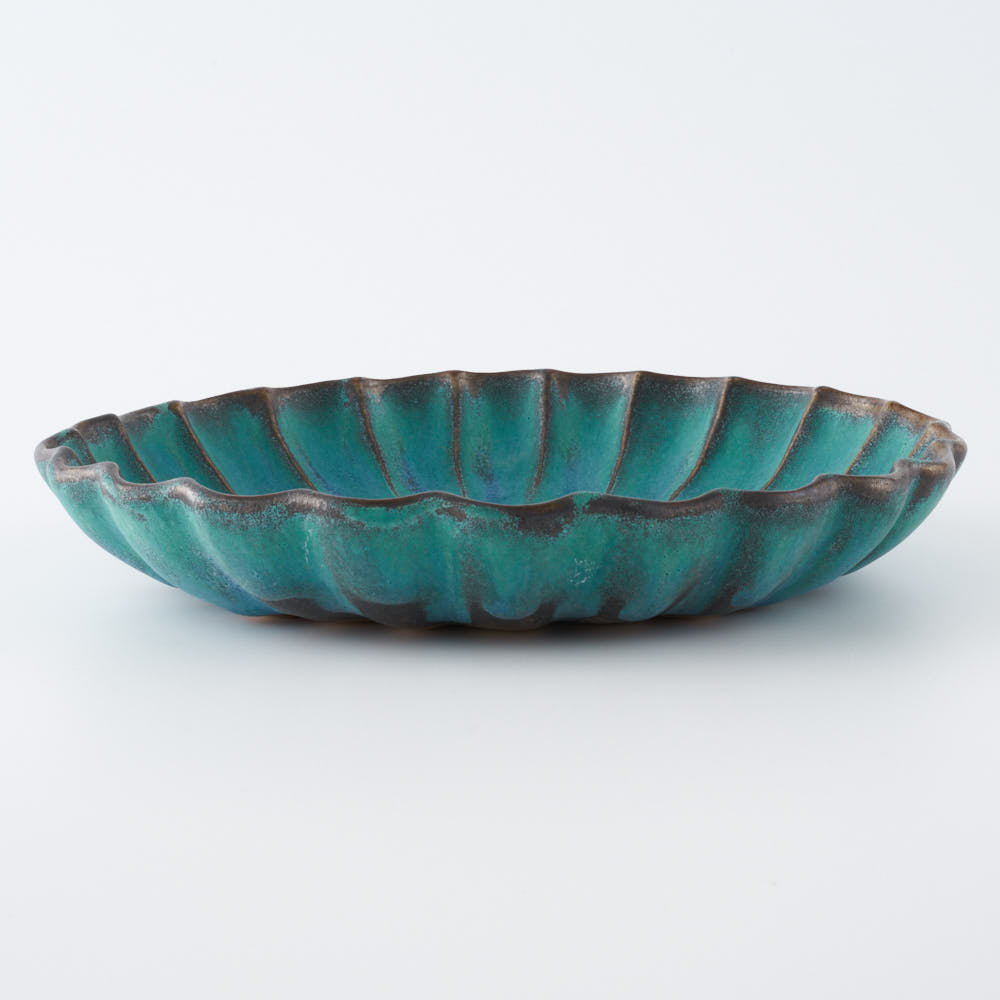 益子焼 わかさま陶芸 シャビーターコイズ リンカ(L) ¥2,310 大人の焼き物