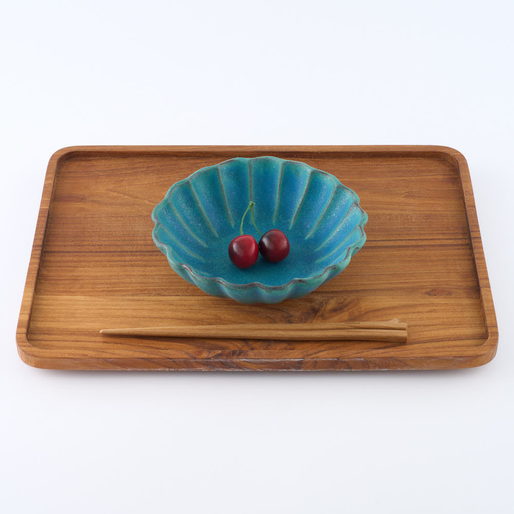 益子焼 わかさま陶芸 シャビーターコイズ リンカ小鉢 ¥1,650 大人の焼き物