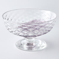 ななこ文様NT コンポート アメジスト ガラス作家 坂田裕昭 ガラスもの