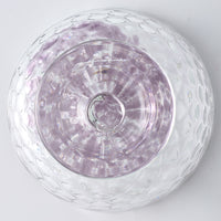 ななこ文様NT コンポート アメジスト ガラス作家 坂田裕昭 ガラスもの