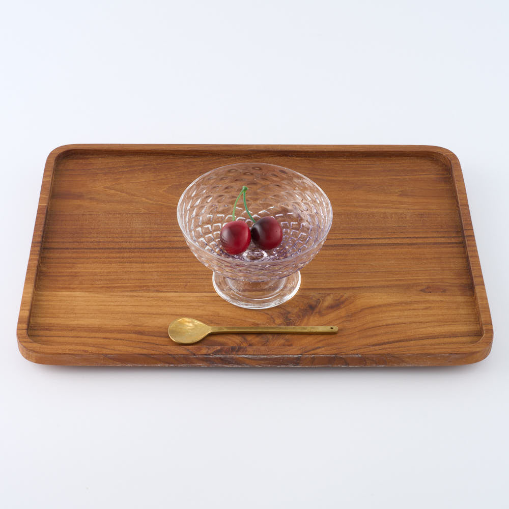 ななこ文様NT コンポート アメジスト ガラス作家 坂田裕昭 ガラスもの