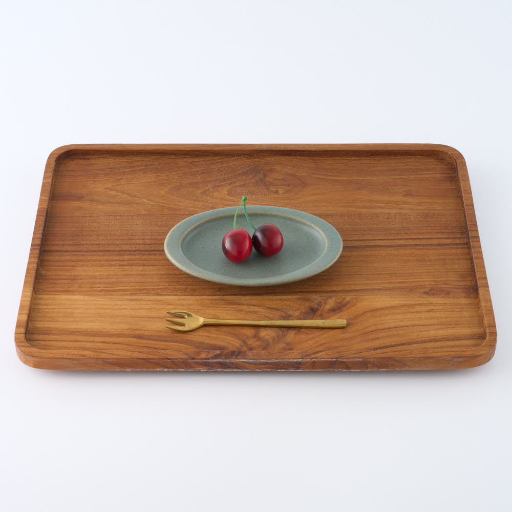 作家 古川まみ オーバル皿S モスグリーン