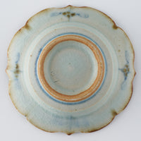 砥部焼 陶房遊 輪花しのぎ深鉢(豆) 錆青 砥部焼 陶房遊 砥部焼