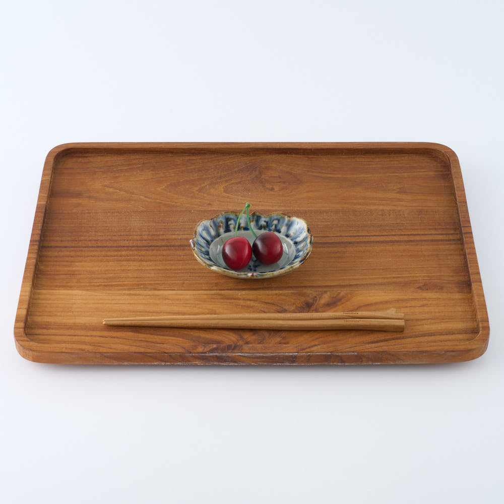 砥部焼 陶房遊 輪花楕円鉢(豆) 錆青 砥部焼 陶房遊 砥部焼