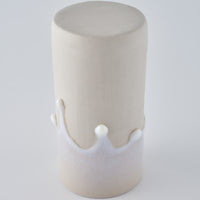 作家 宮木英至 フラワーベース M ライトグレー