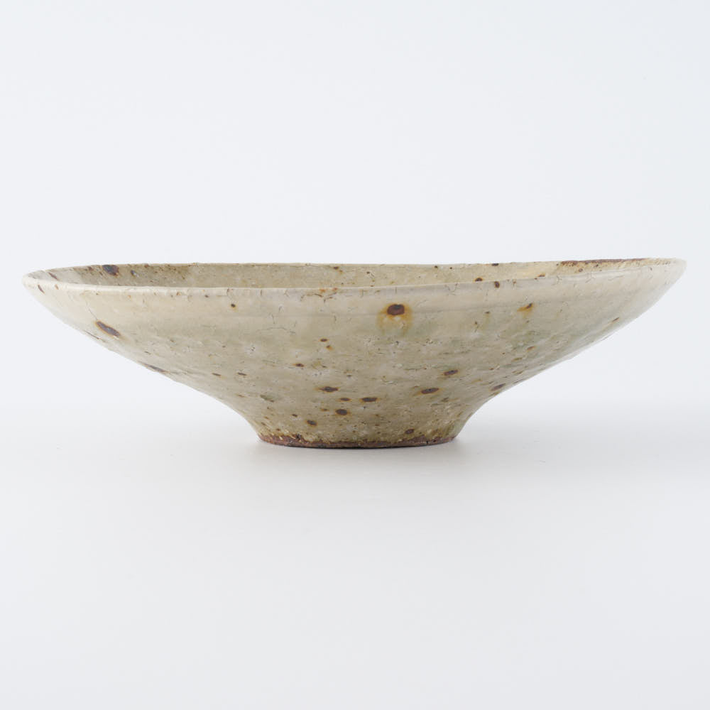 作家 中村哲雄 薄灰 深皿(6寸)