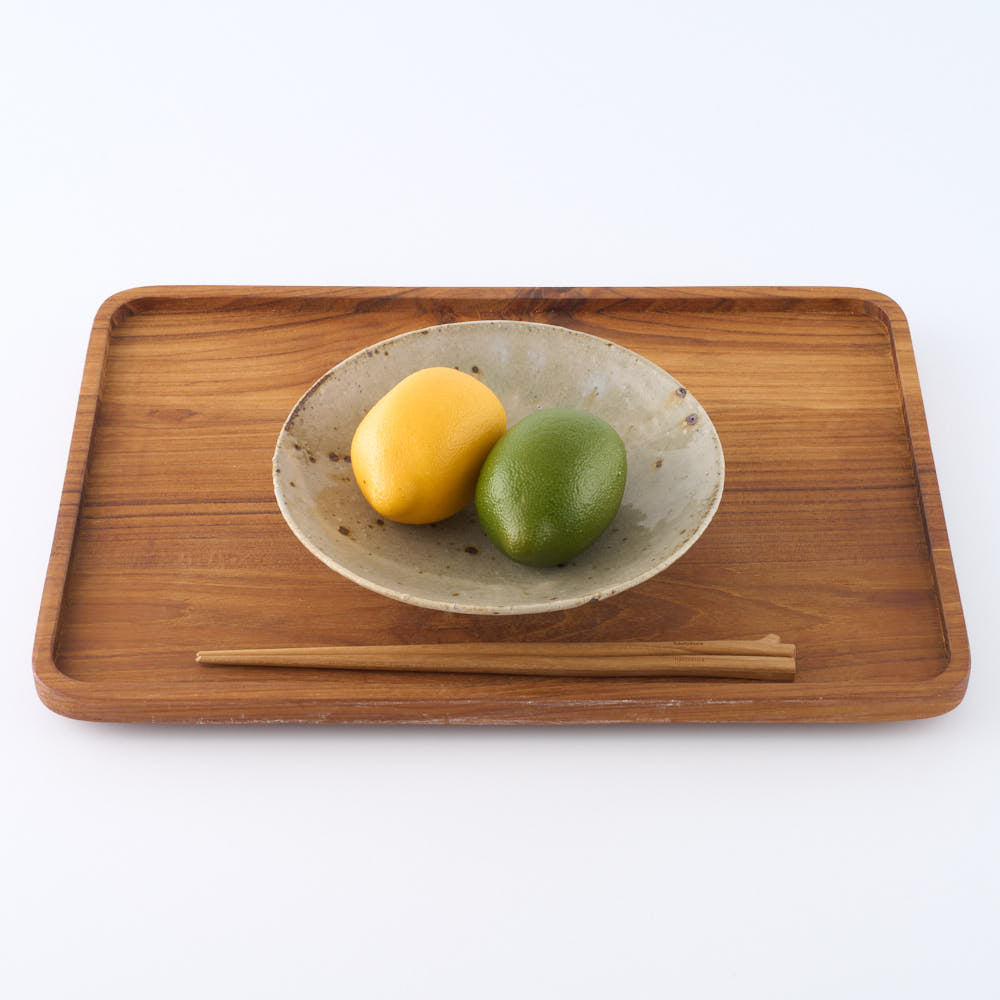 作家 中村哲雄 薄灰 深皿(6寸) ¥3,300 大人の焼き物