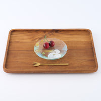 APLICO GLASS 青鷺(アオサギ)硝子丸皿