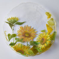 APLICO GLASS 向日葵(ひまわり)硝子丸皿 APLICO GLASS ガラスもの