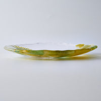 APLICO GLASS 向日葵(ひまわり)硝子丸皿 APLICO GLASS ガラスもの