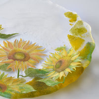 APLICO GLASS 向日葵(ひまわり)硝子丸皿 APLICO GLASS ガラスもの