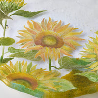 APLICO GLASS 向日葵(ひまわり)硝子丸皿 APLICO GLASS ガラスもの