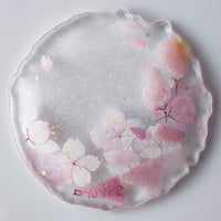 APLICO GLASS 桜金色花吹雪硝子豆皿 APLICO GLASS ガラスもの