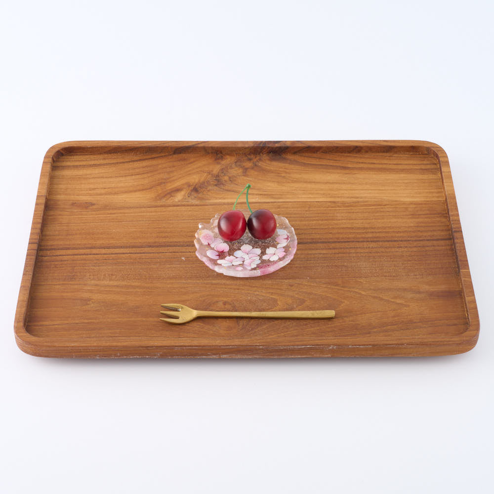 APLICO GLASS 桜金色花吹雪硝子豆皿 APLICO GLASS ガラスもの