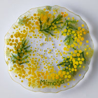 APLICO GLASS ミモザ花冠硝子豆皿 APLICO GLASS ガラスもの