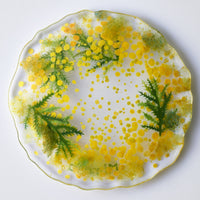 APLICO GLASS ミモザ花冠硝子豆皿 APLICO GLASS ガラスもの