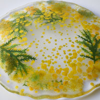 APLICO GLASS ミモザ花冠硝子豆皿 APLICO GLASS ガラスもの