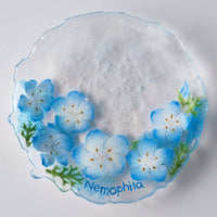 APLICO GLASS ネモフィラ硝子豆皿 APLICO GLASS ガラスもの